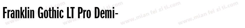 Franklin Gothic LT Pro Demi字体转换